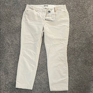Express Women Light Cream Chinos